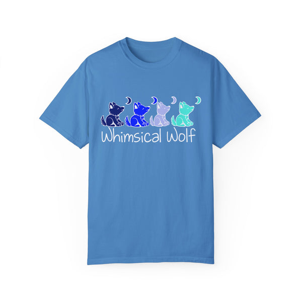 4 Shades of Blue Whimsical Wolf - Whimsical Wolf