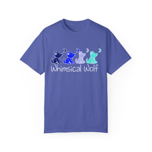 4 Shades of Blue Whimsical Wolf - Whimsical Wolf