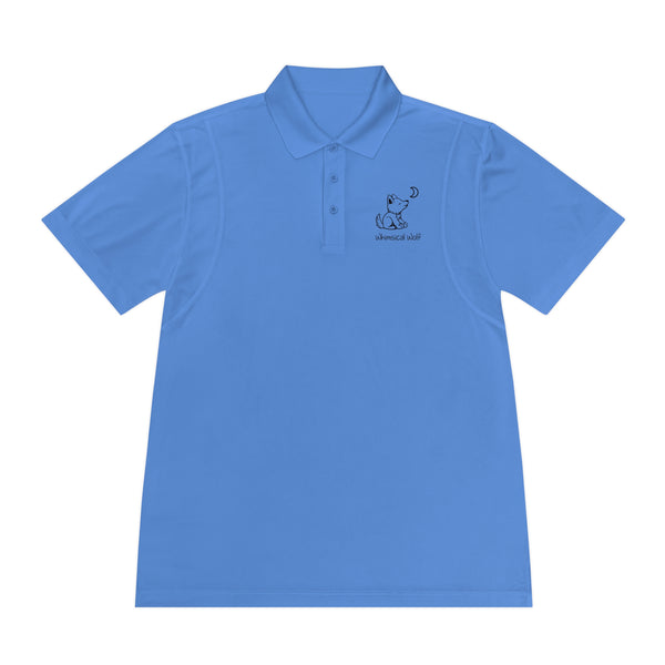 Whimsical Men's Sport Polo Shirt - Whimsical Wolf