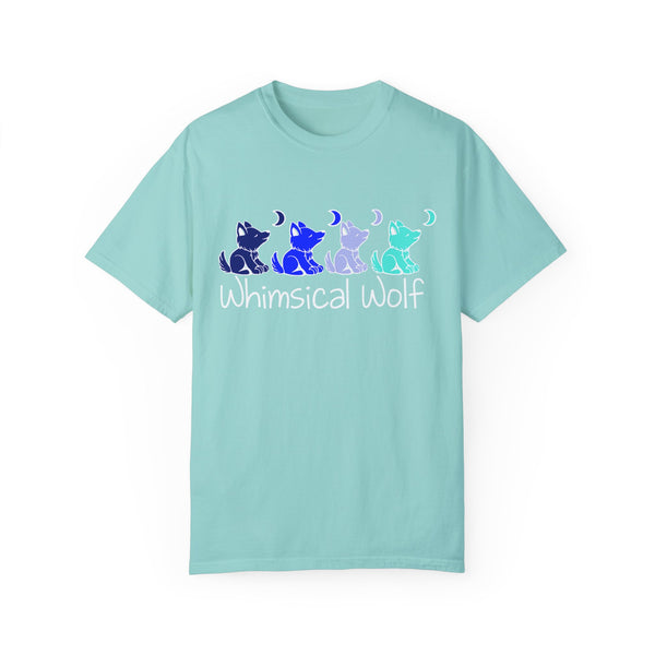4 Shades of Blue Whimsical Wolf - Whimsical Wolf