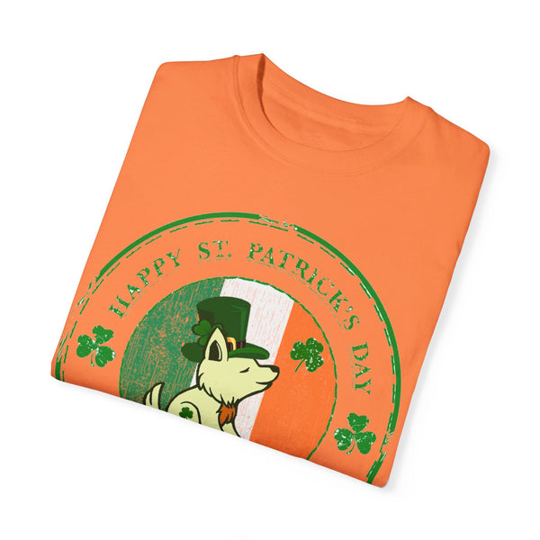 St. Pattys Day Circle Design Whimsical Wolf - Whimsical Wolf