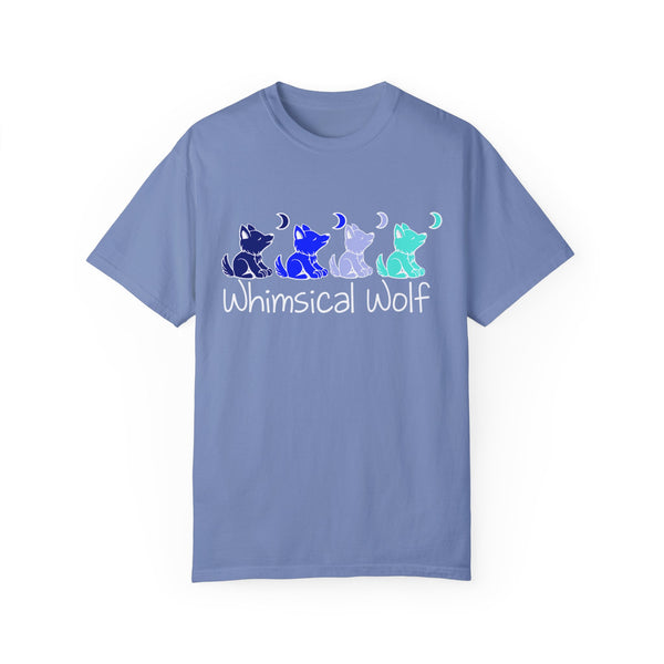 4 Shades of Blue Whimsical Wolf - Whimsical Wolf