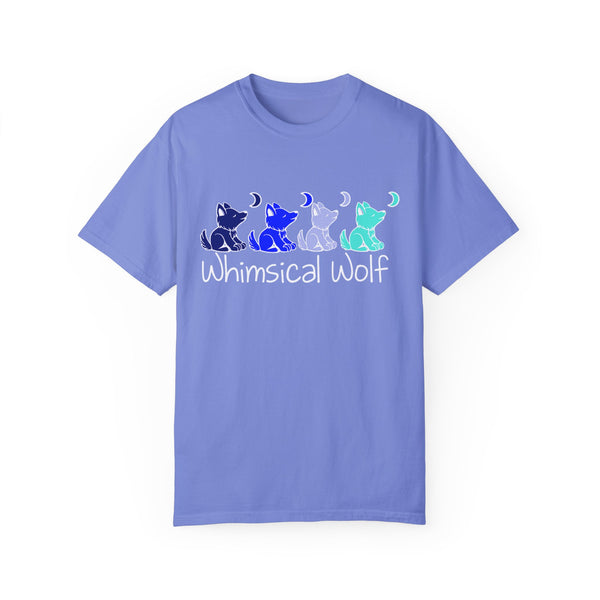 4 Shades of Blue Whimsical Wolf - Whimsical Wolf