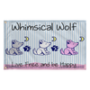 Whimsical Wolf Preppy Flag - Whimsical Wolf