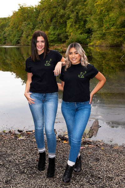 Black Frankenstein Halloween Short Sleeve Shirt - Whimsical Wolf