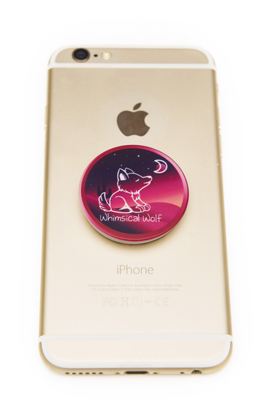 Pink Desert Phone Socket - Whimsical Wolf