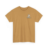 Whimsical Wolf Mummy Tee — Egyptian Pyramid Graphic T-Shirt