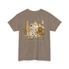 Whimsical Wolf Mummy Tee — Egyptian Pyramid Graphic T-Shirt