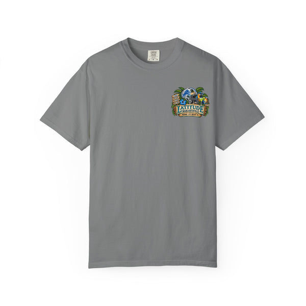 Detroit Lions Latitude Margaritaville Beach Football T-Shirt — Tropical Detroit Lions Fan Tee