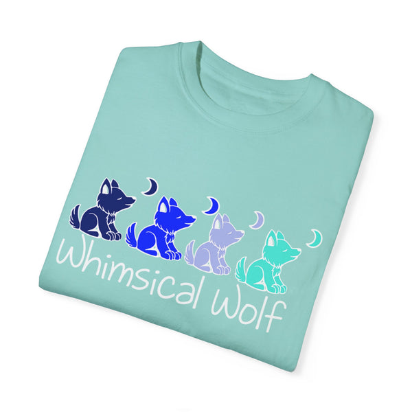 4 Shades of Blue Whimsical Wolf - Whimsical Wolf
