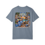 Detroit Lions Latitude Margaritaville Beach Football T-Shirt — Tropical Detroit Lions Fan Tee