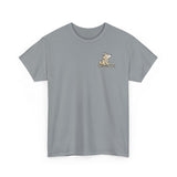 Whimsical Wolf Mummy Tee — Egyptian Pyramid Graphic T-Shirt