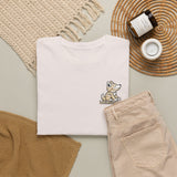 Whimsical Wolf Mummy Tee — Egyptian Pyramid Graphic T-Shirt