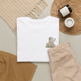 Whimsical Wolf Mummy Tee — Egyptian Pyramid Graphic T-Shirt