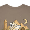 Whimsical Wolf Mummy Tee — Egyptian Pyramid Graphic T-Shirt