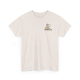 Whimsical Wolf Mummy Tee — Egyptian Pyramid Graphic T-Shirt