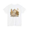 Whimsical Wolf Mummy Tee — Egyptian Pyramid Graphic T-Shirt