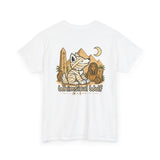 Whimsical Wolf Mummy Tee — Egyptian Pyramid Graphic T-Shirt