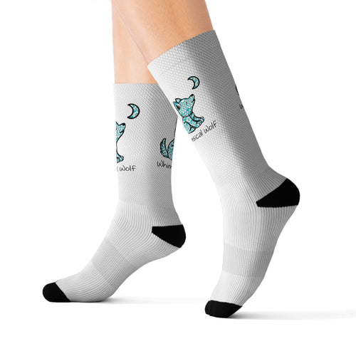 Sublimation Socks - Whimsical Wolf