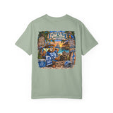 Detroit Lions Latitude Margaritaville Beach Football T-Shirt — Tropical Detroit Lions Fan Tee