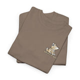 Whimsical Wolf Mummy Tee — Egyptian Pyramid Graphic T-Shirt