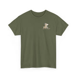 Whimsical Wolf Mummy Tee — Egyptian Pyramid Graphic T-Shirt
