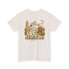 Whimsical Wolf Mummy Tee — Egyptian Pyramid Graphic T-Shirt