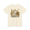 Whimsical Wolf Mummy Tee — Egyptian Pyramid Graphic T-Shirt