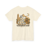 Whimsical Wolf Mummy Tee — Egyptian Pyramid Graphic T-Shirt