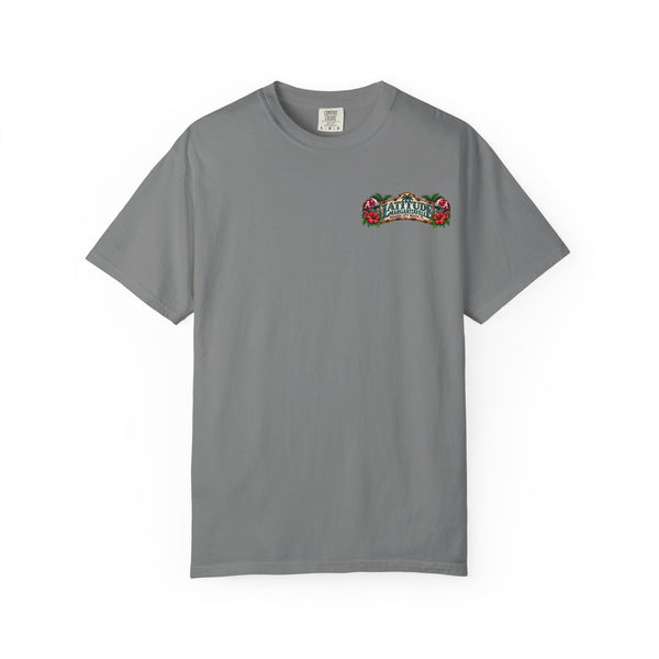 Margaritaville Latitude Beach Scene T-Shirt — ‘University of Alabama’ Souvenir
