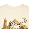 Whimsical Wolf Mummy Tee — Egyptian Pyramid Graphic T-Shirt