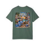 Detroit Lions Latitude Margaritaville Beach Football T-Shirt — Tropical Detroit Lions Fan Tee