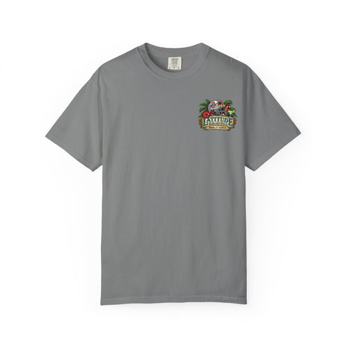 Latitude Margaritaville Ohio State Tropical Tailgate T-Shirt — Go Buckeyes Game Day Tee - Whimsical Wolf