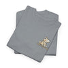 Whimsical Wolf Mummy Tee — Egyptian Pyramid Graphic T-Shirt