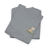 Whimsical Wolf Mummy Tee — Egyptian Pyramid Graphic T-Shirt