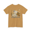 Whimsical Wolf Mummy Tee — Egyptian Pyramid Graphic T-Shirt