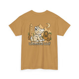 Whimsical Wolf Mummy Tee — Egyptian Pyramid Graphic T-Shirt