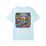 Detroit Lions Latitude Margaritaville Beach Football T-Shirt — Tropical Detroit Lions Fan Tee