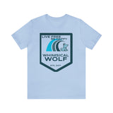 Blue Surf Badge Design - Whimsical Wolf