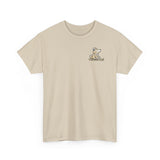 Whimsical Wolf Mummy Tee — Egyptian Pyramid Graphic T-Shirt