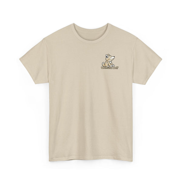 Whimsical Wolf Mummy Tee — Egyptian Pyramid Graphic T-Shirt