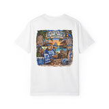 Detroit Lions Latitude Margaritaville Beach Football T-Shirt — Tropical Detroit Lions Fan Tee