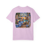 Detroit Lions Latitude Margaritaville Beach Football T-Shirt — Tropical Detroit Lions Fan Tee