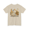 Whimsical Wolf Mummy Tee — Egyptian Pyramid Graphic T-Shirt