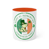 Whimsical Wolf St. patricks Day Mug 11 oz. - Whimsical Wolf