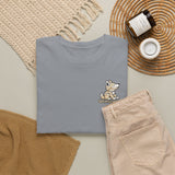 Whimsical Wolf Mummy Tee — Egyptian Pyramid Graphic T-Shirt