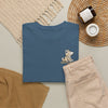 Whimsical Wolf Mummy Tee — Egyptian Pyramid Graphic T-Shirt