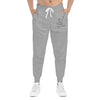 Whimsical Wolf Grey Athletic Joggers - Whimsical Wolf