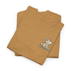 Whimsical Wolf Mummy Tee — Egyptian Pyramid Graphic T-Shirt
