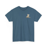 Whimsical Wolf Mummy Tee — Egyptian Pyramid Graphic T-Shirt
